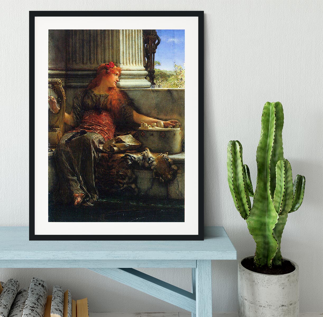 Poesie by Alma Tadema Framed Print - Canvas Art Rocks - 1