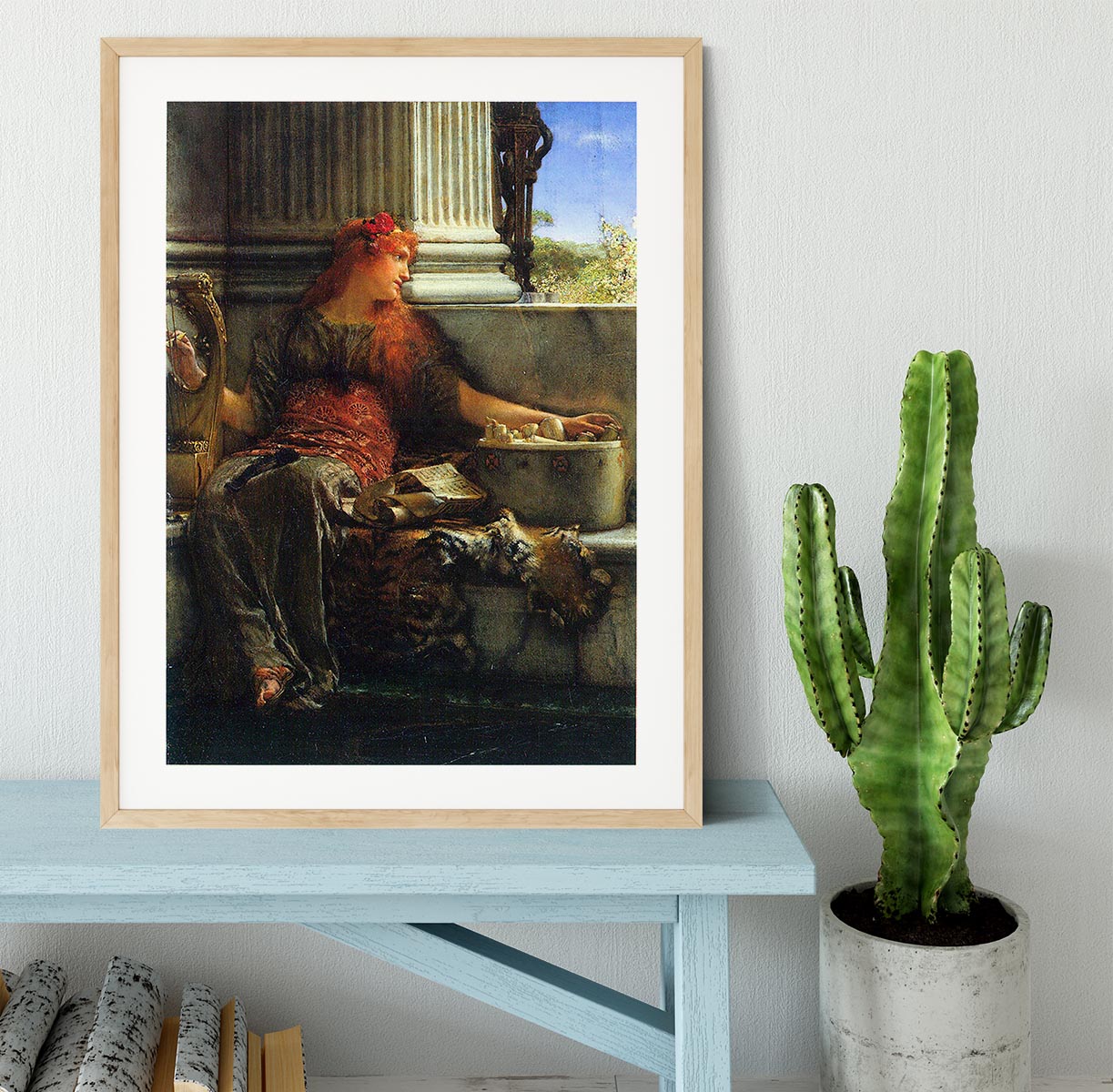 Poesie by Alma Tadema Framed Print - Canvas Art Rocks - 3