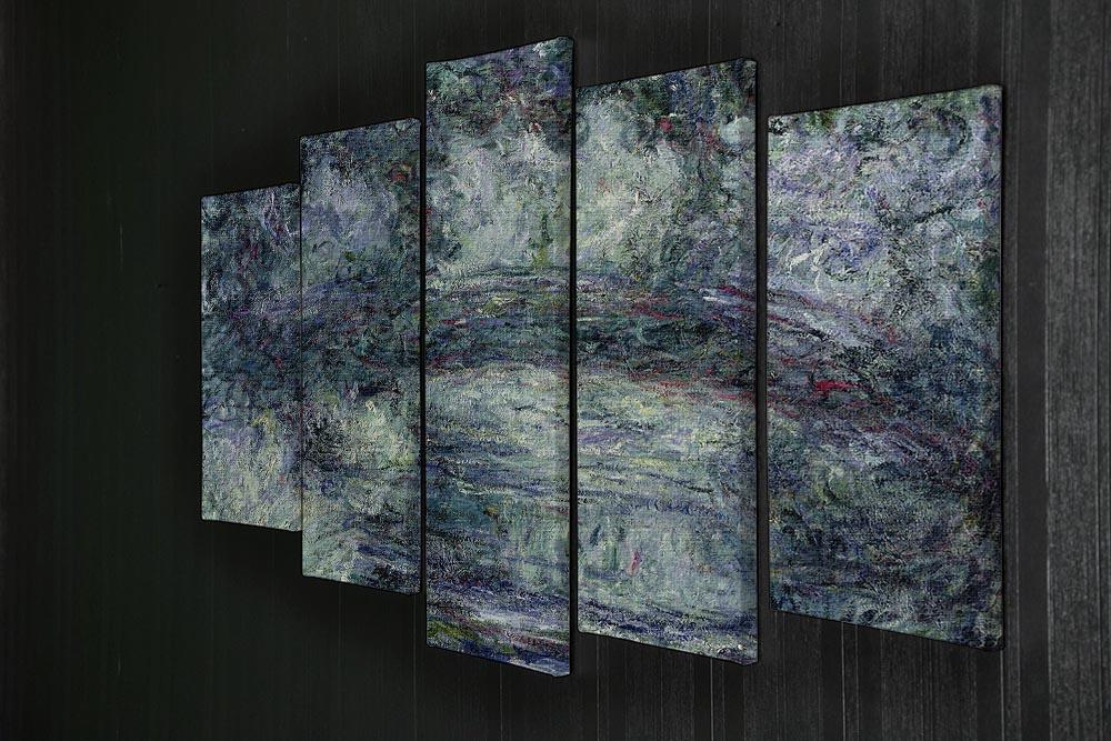 Pont Japonais Japanilainen silta by Monet 5 Split Panel Canvas - Canvas Art Rocks - 2