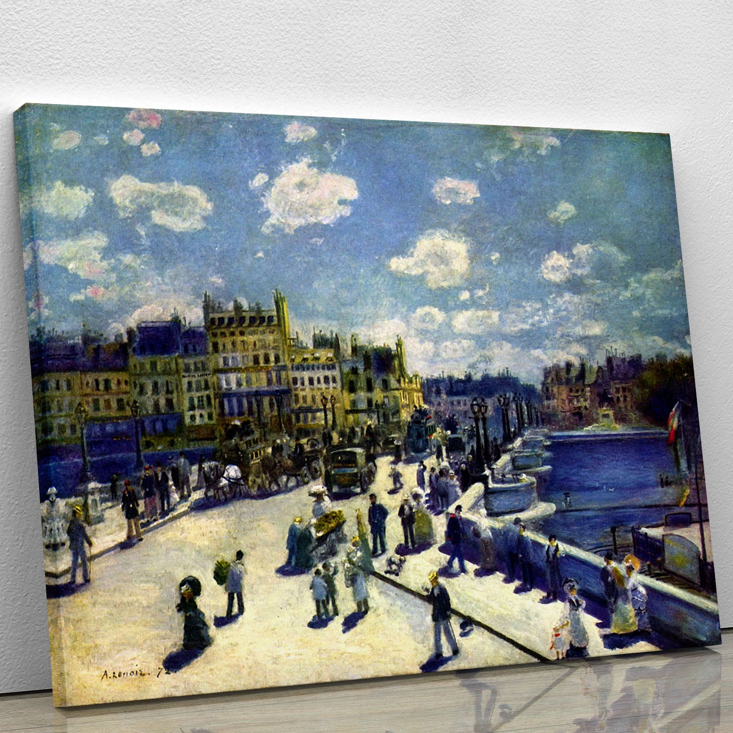 Pont Neuf by Renoir Canvas Print or Poster - Canvas Art Rocks - 1