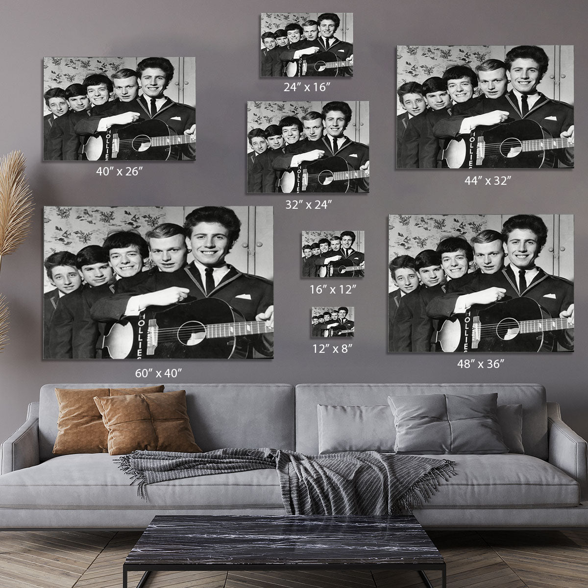 Pop Group The Hollies Canvas Print or Poster - Canvas Art Rocks - 7