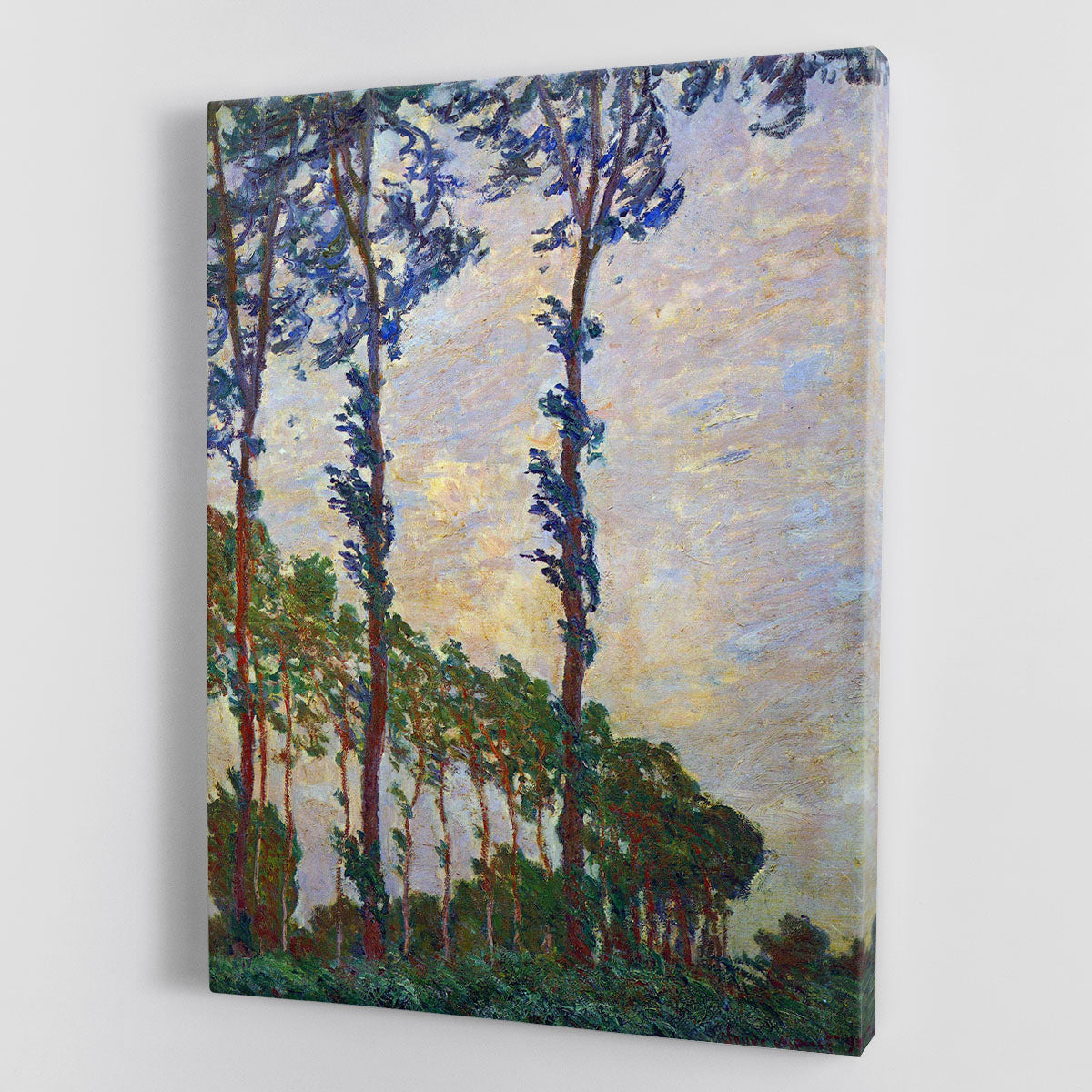 Poplar series wind by Monet Canvas Print or Poster - Canvas Art Rocks - 1