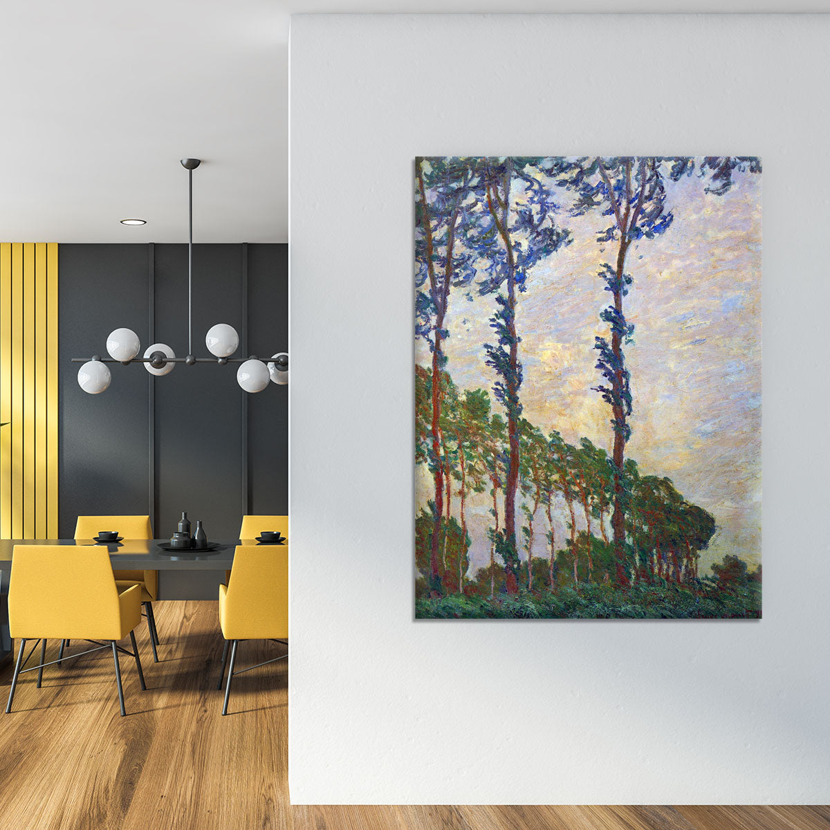 Poplar series wind by Monet Canvas Print or Poster - Canvas Art Rocks - 4