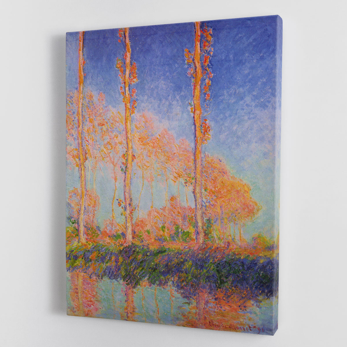 Poplars at Philadelphia by Monet Canvas Print or Poster - Canvas Art Rocks - 1