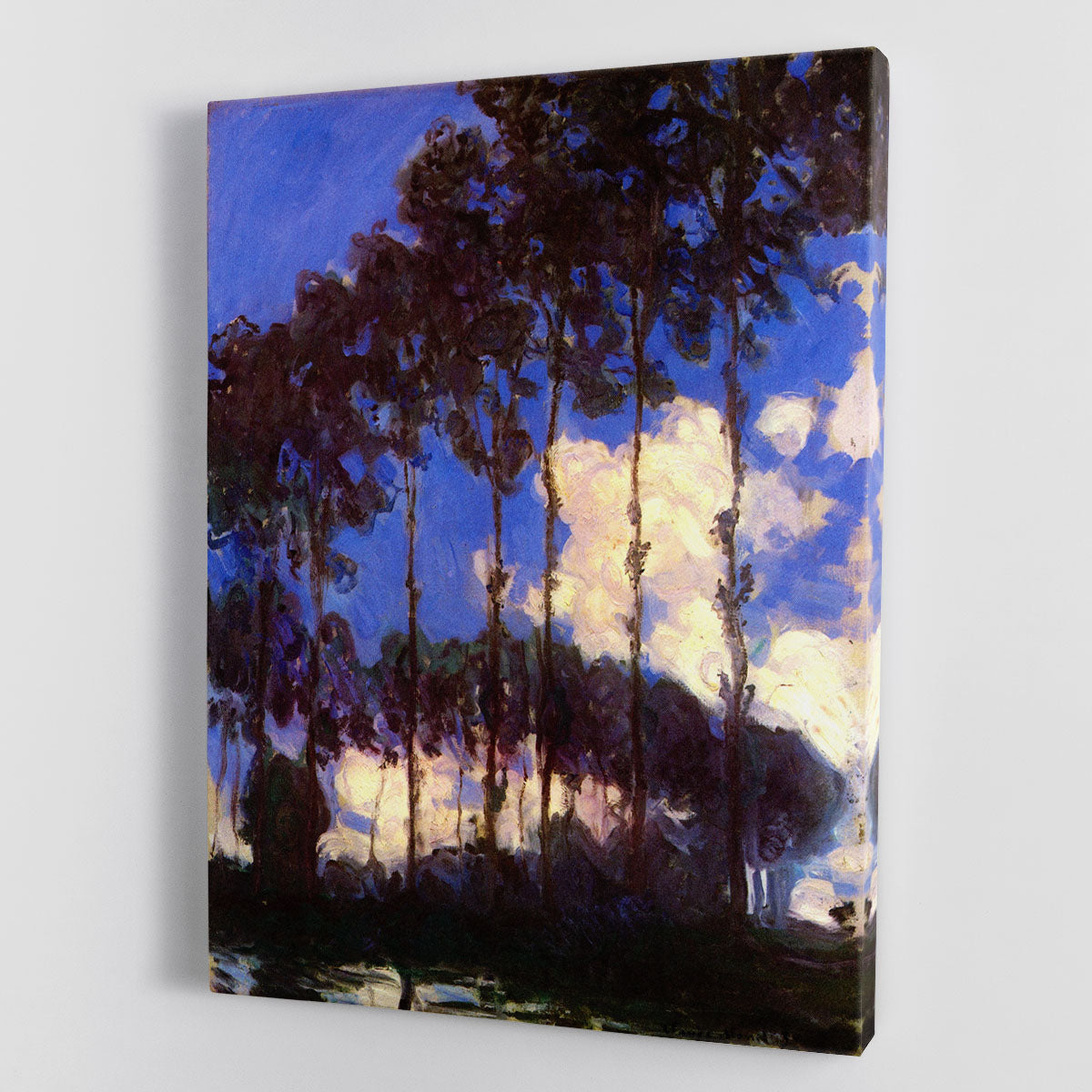 Poplars at the Epte by Monet Canvas Print or Poster - Canvas Art Rocks - 1