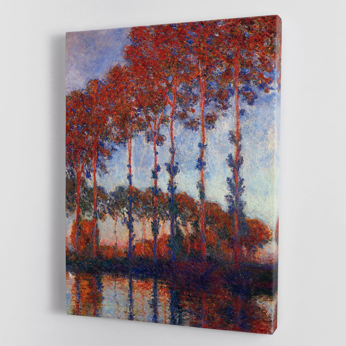 Poplars by Monet Canvas Print or Poster - Canvas Art Rocks - 1