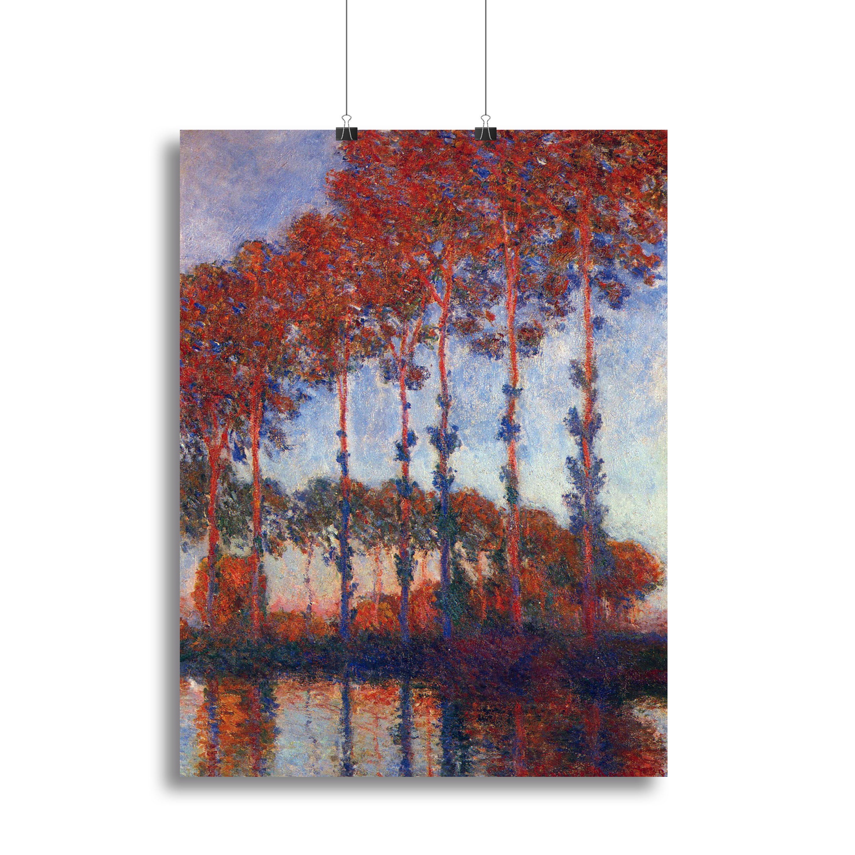 Poplars by Monet Canvas Print or Poster - Canvas Art Rocks - 2