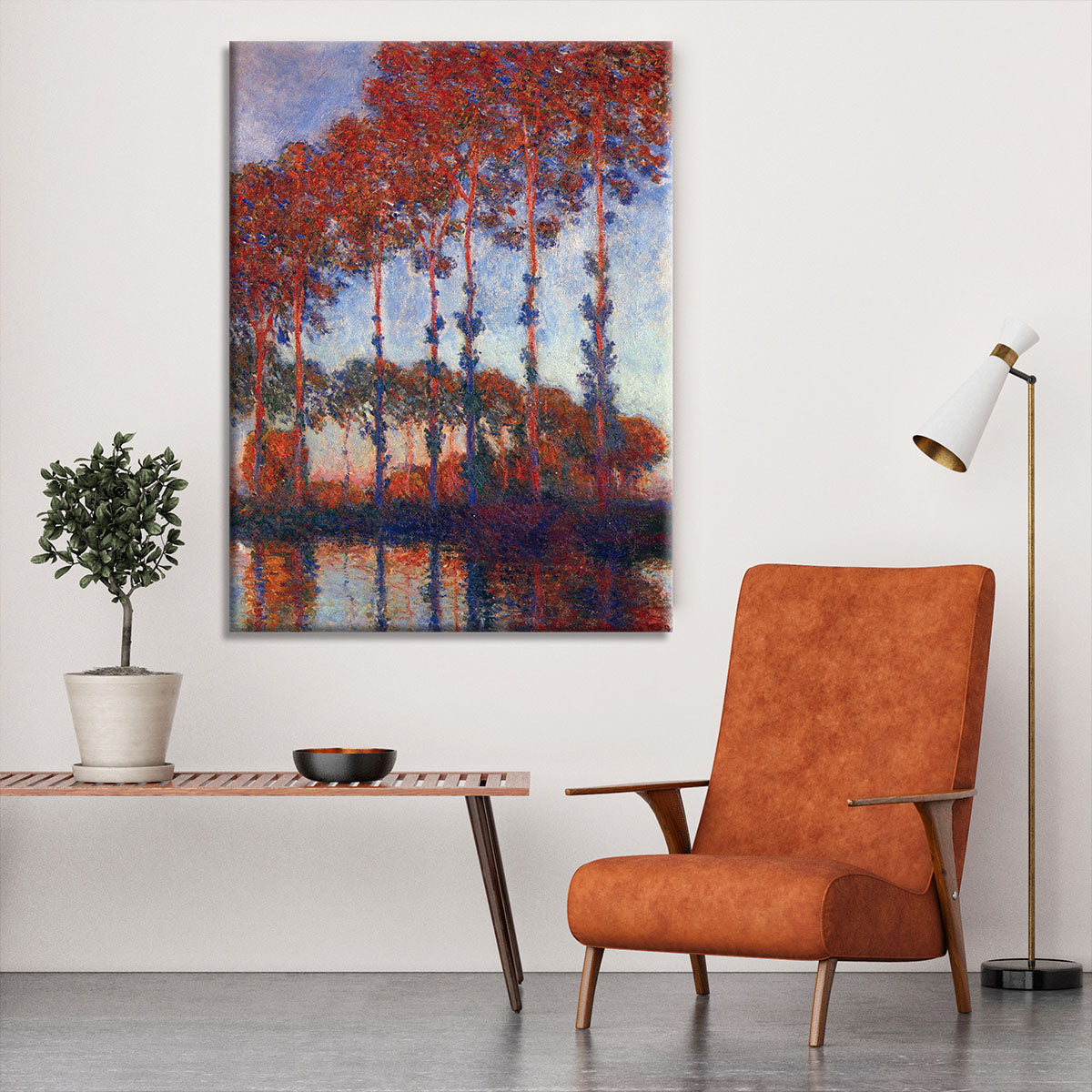 Poplars by Monet Canvas Print or Poster - Canvas Art Rocks - 6
