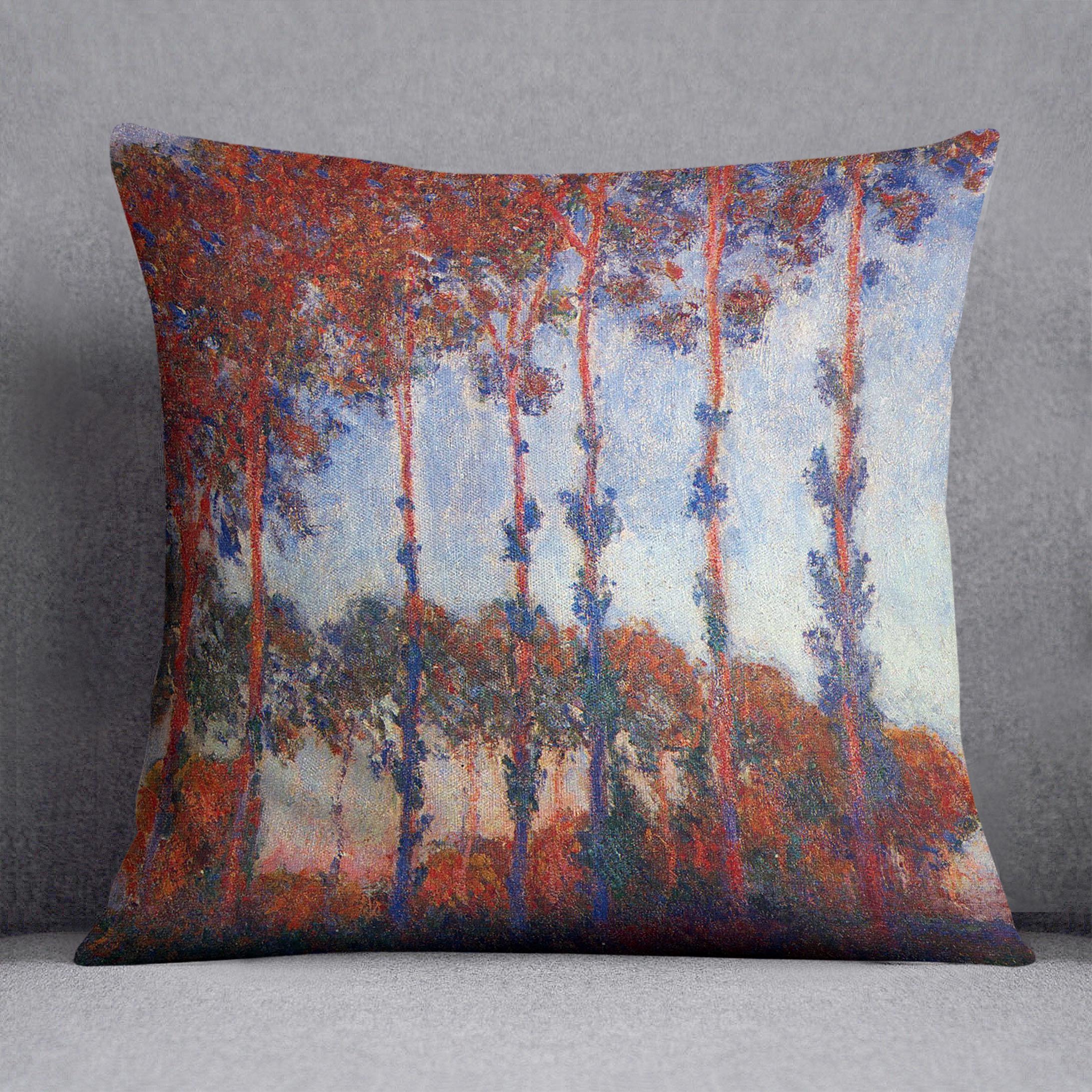 Poplars by Monet Cushion