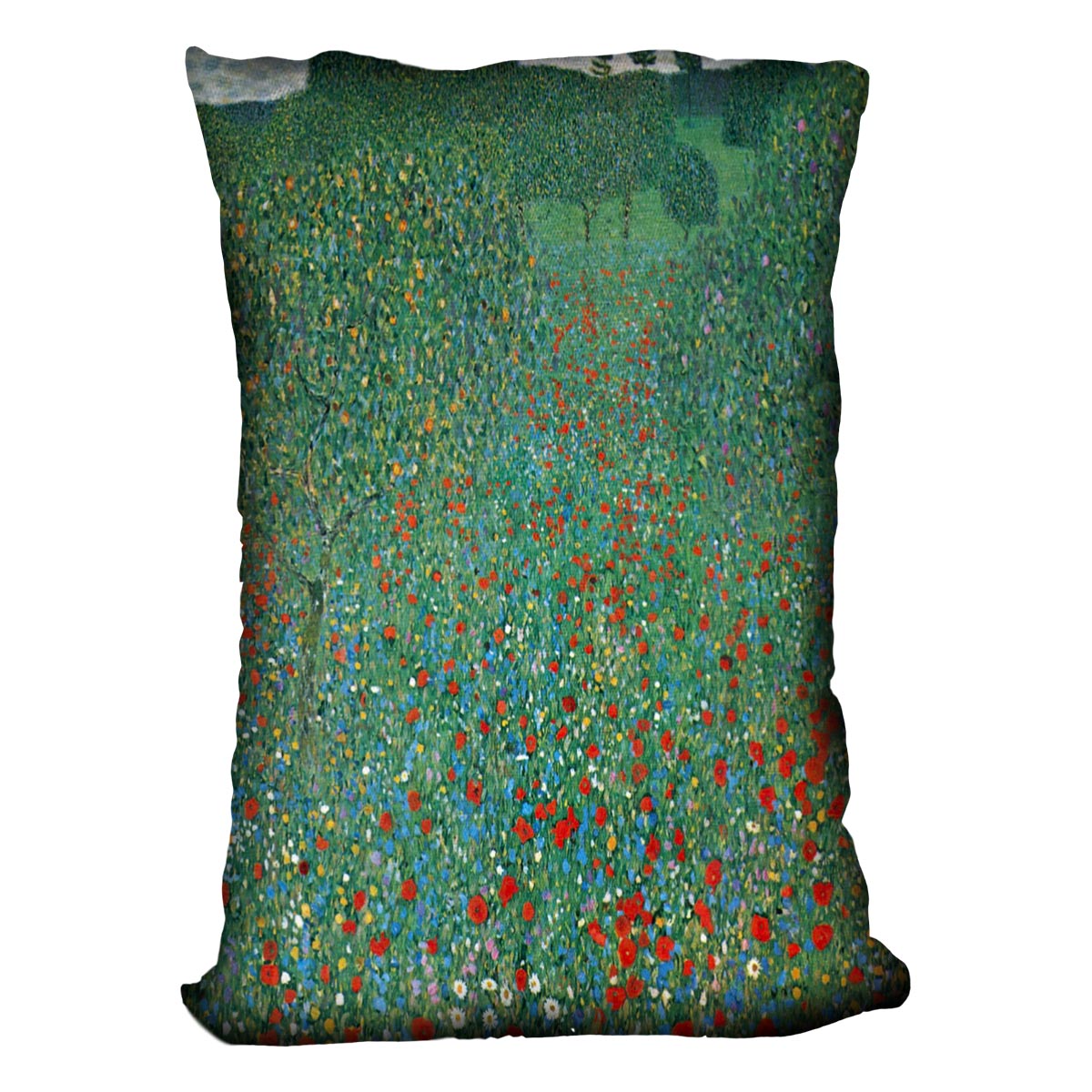Poppy Field by Klimt Cushion