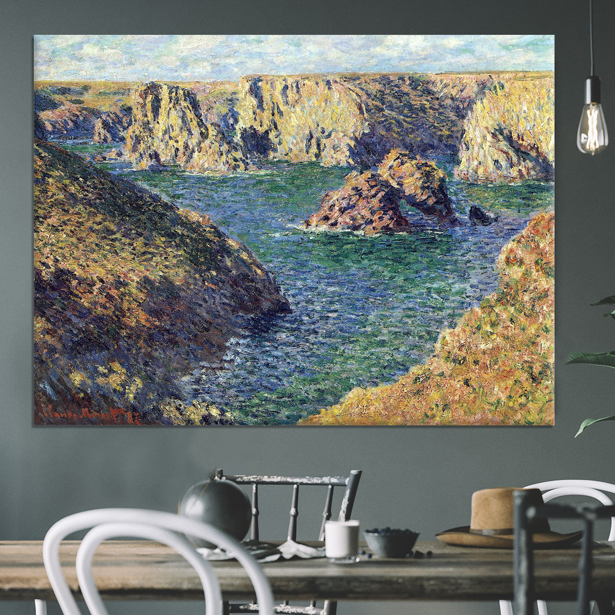 Port Donnant by Monet Canvas Print or Poster - Canvas Art Rocks - 3