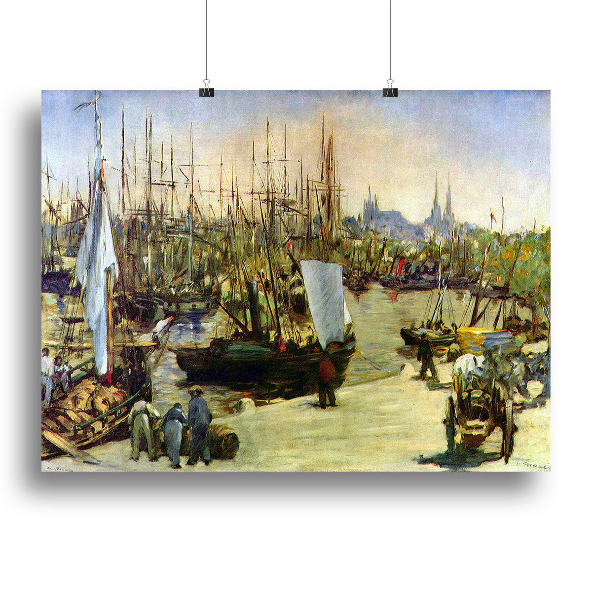 Port of Bordeaux by Manet Canvas Print or Poster - Canvas Art Rocks - 2