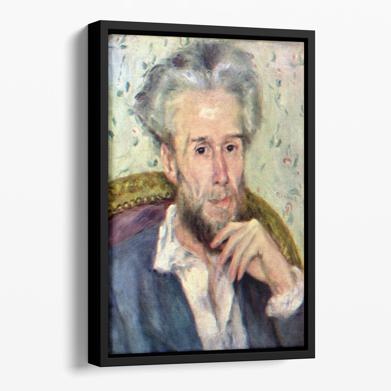 Portait of Victor Chocquet 2 by Renoir Floating Framed Canvas