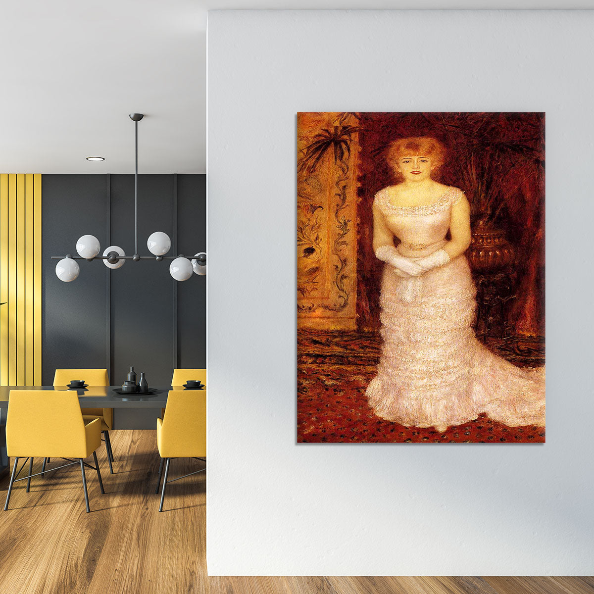 Portrait Of The Actress Jeanne Samary by Renoir Canvas Print or Poster - Canvas Art Rocks - 4