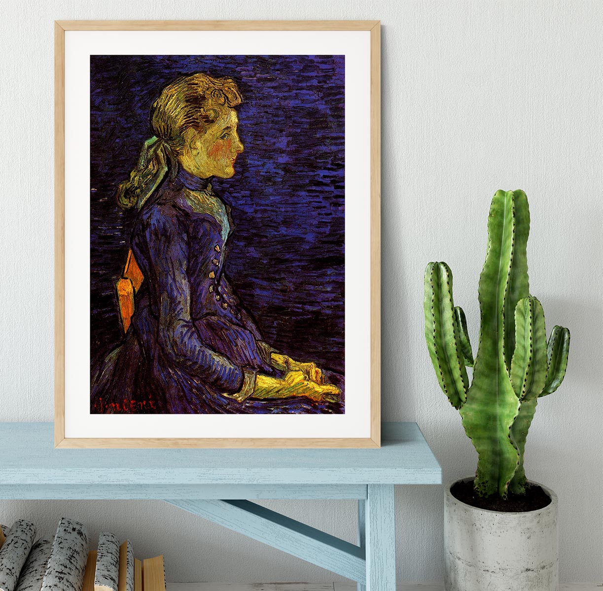 Portrait of Adeline Ravoux by Van Gogh Framed Print - Canvas Art Rocks - 3