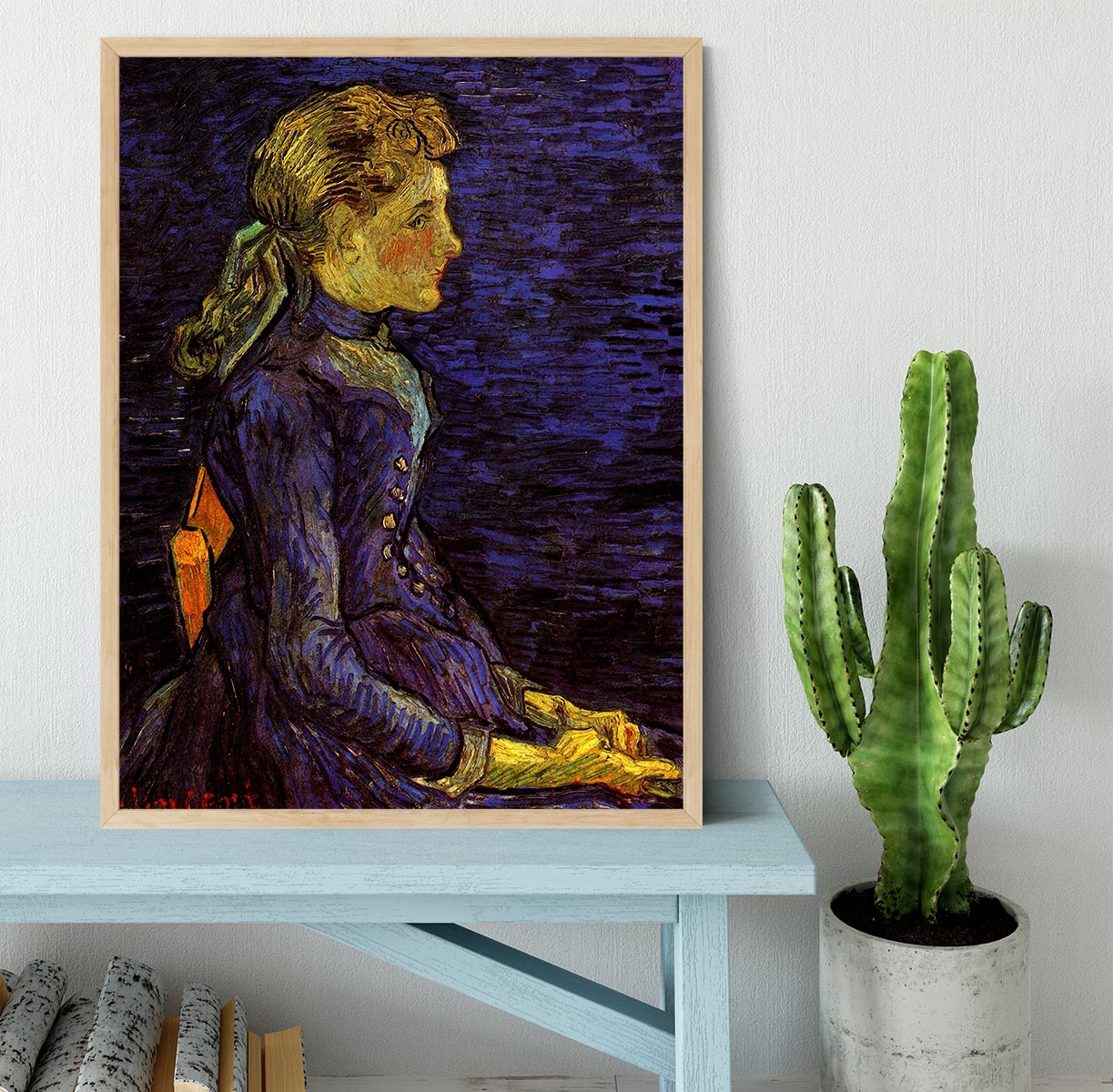 Portrait of Adeline Ravoux by Van Gogh Framed Print - Canvas Art Rocks - 4