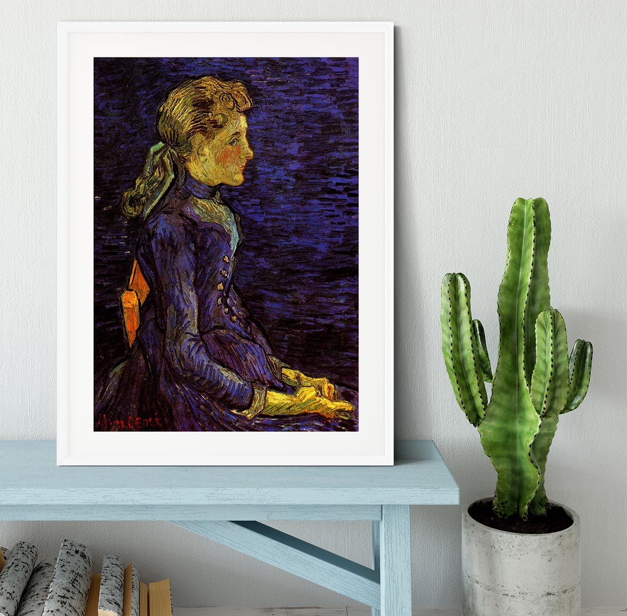 Portrait of Adeline Ravoux by Van Gogh Framed Print - Canvas Art Rocks - 5
