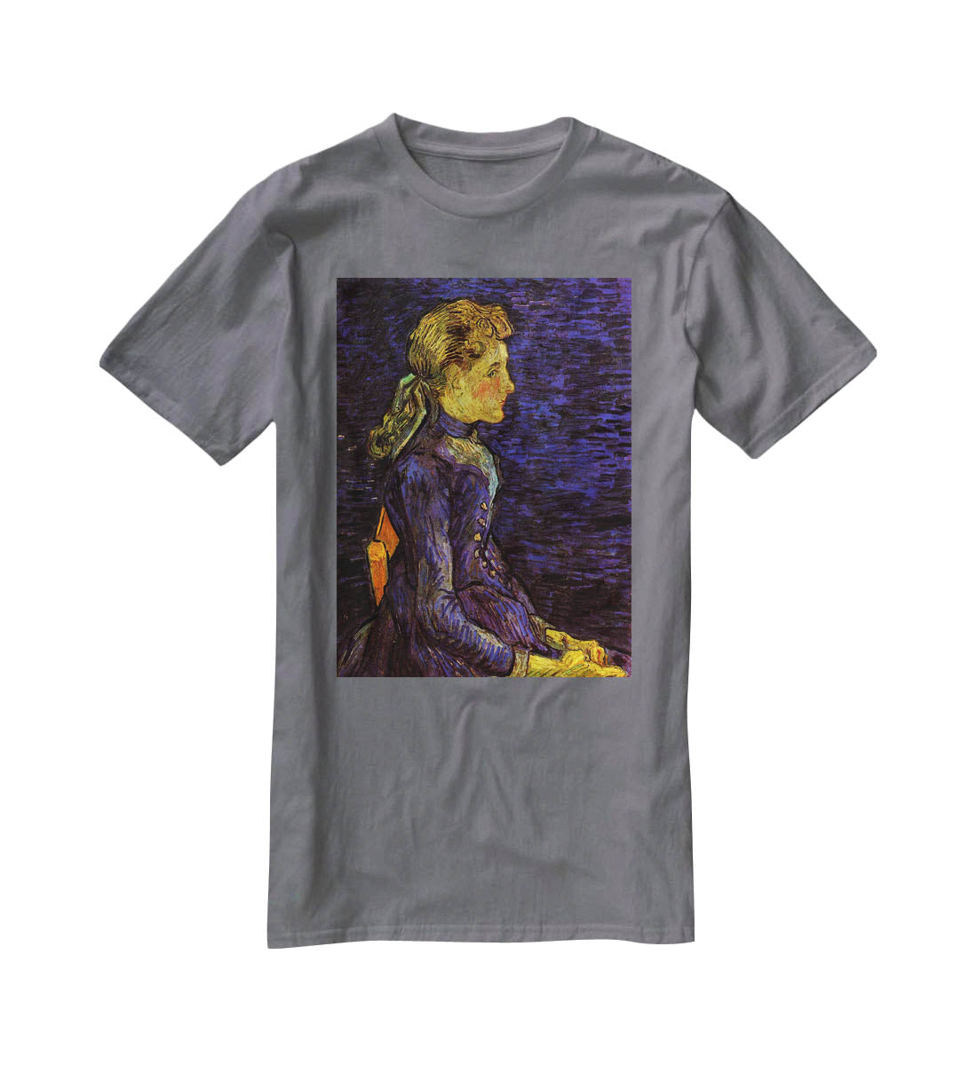 Portrait of Adeline Ravoux by Van Gogh T-Shirt - Canvas Art Rocks - 3