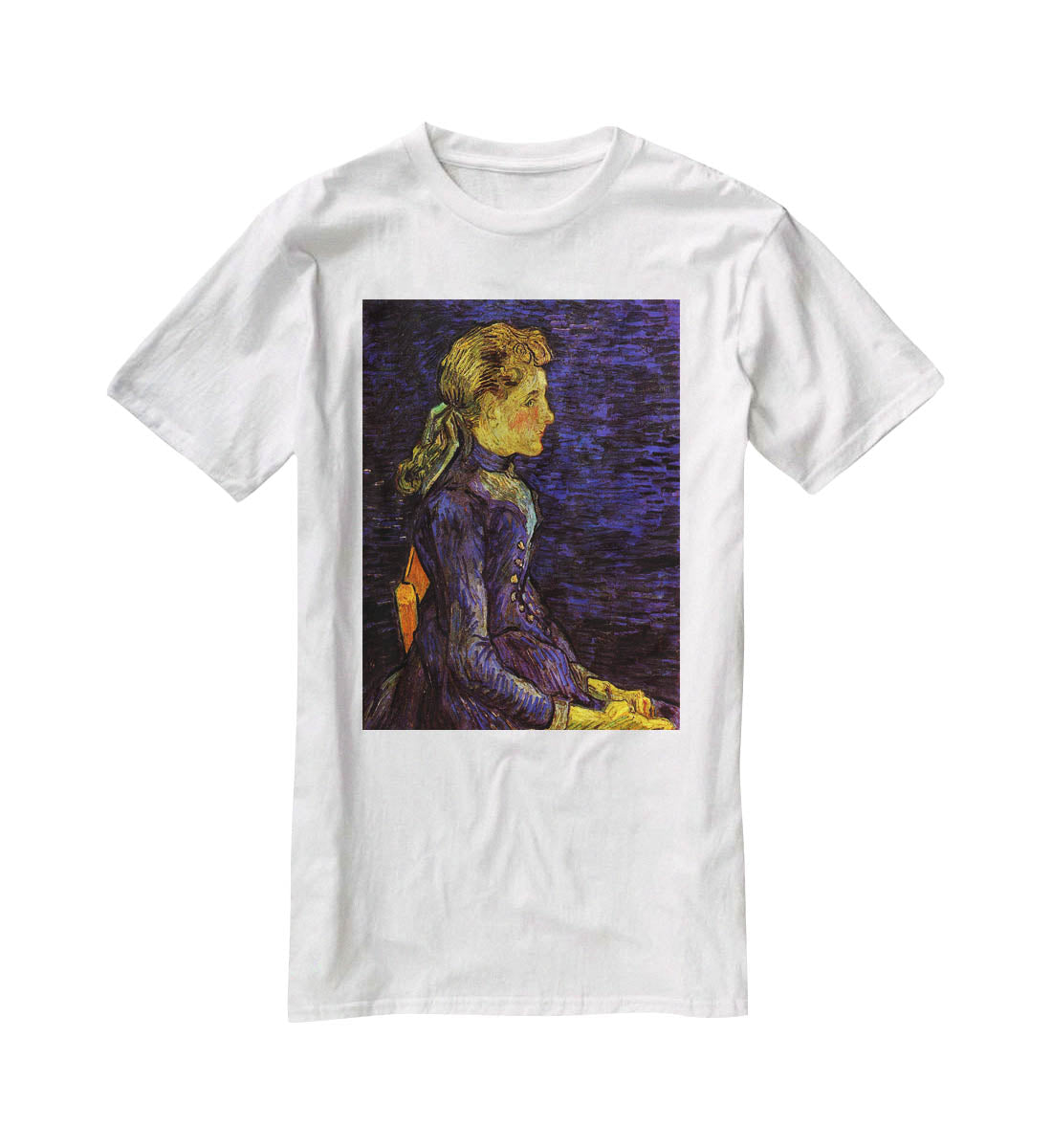Portrait of Adeline Ravoux by Van Gogh T-Shirt - Canvas Art Rocks - 5