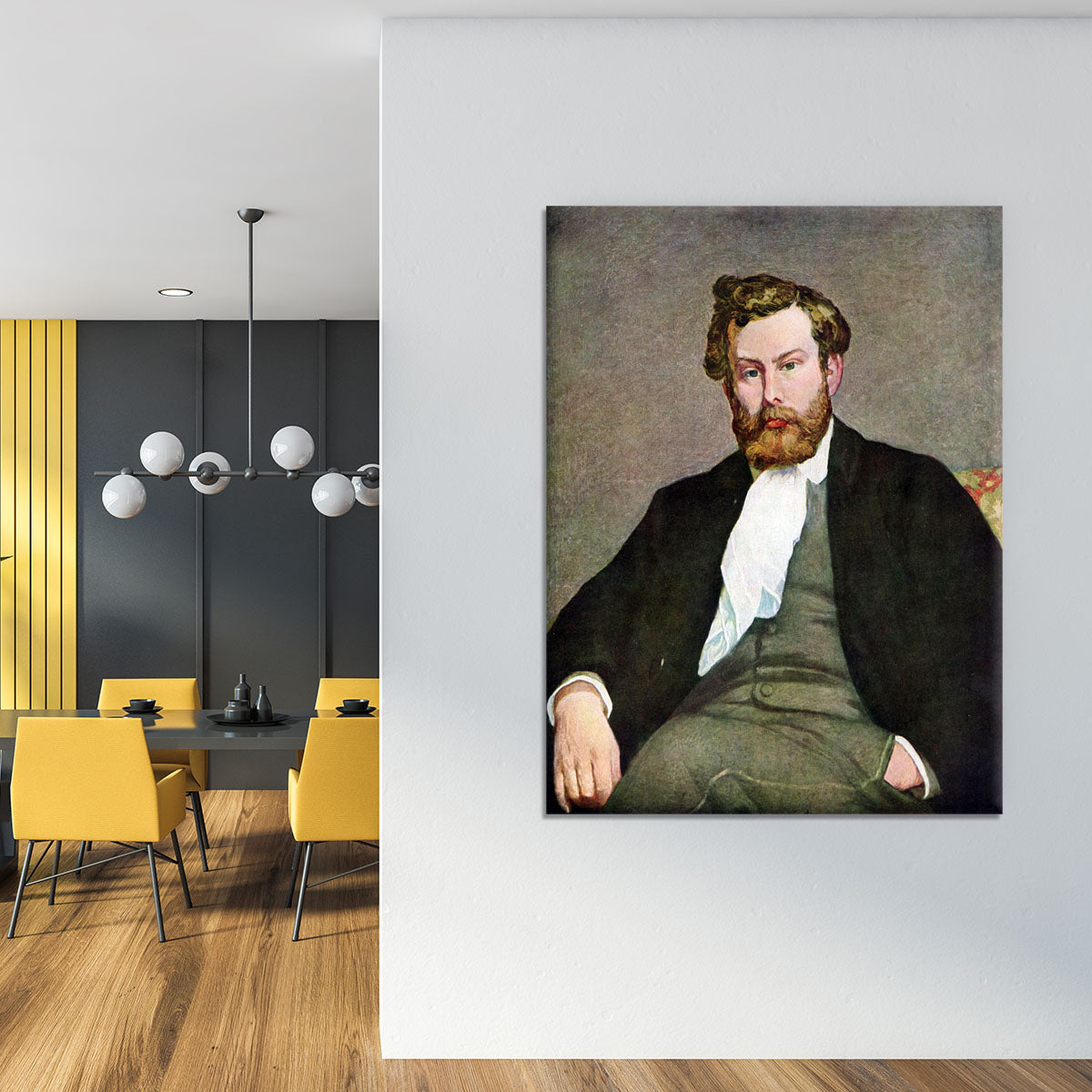 Portrait of Alfred Sisley by Renoir Canvas Print or Poster - Canvas Art Rocks - 4