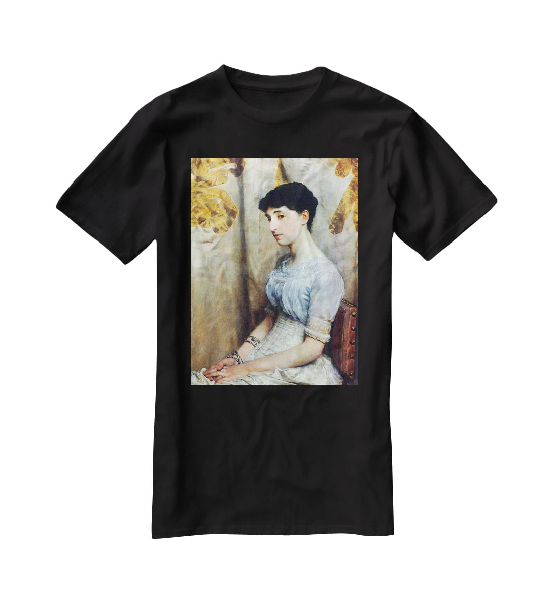 Portrait of Alice Lewis by Alma Tadema T-Shirt - Canvas Art Rocks - 1