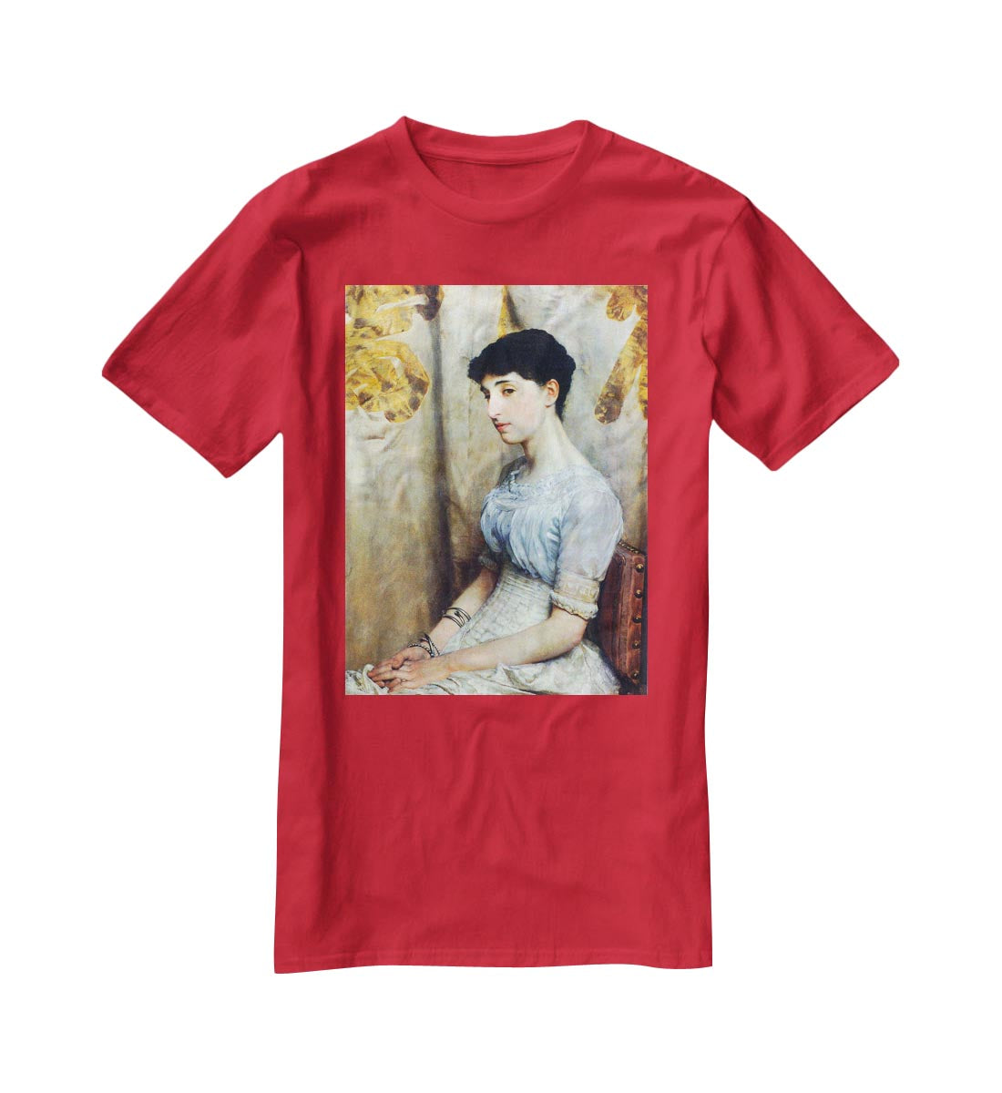 Portrait of Alice Lewis by Alma Tadema T-Shirt - Canvas Art Rocks - 4