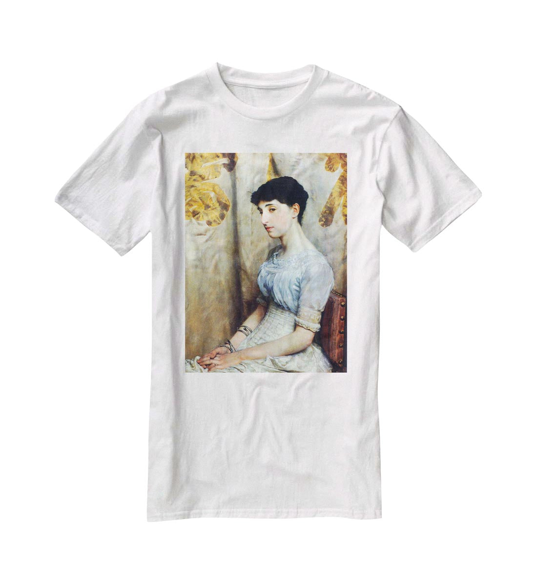 Portrait of Alice Lewis by Alma Tadema T-Shirt - Canvas Art Rocks - 5