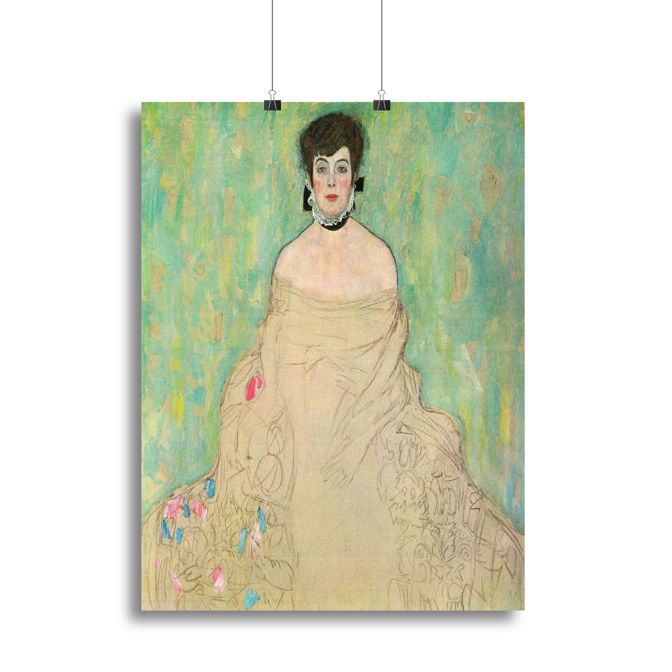 Portrait of Amalie Zuckerkandl by Klimt Canvas Print or Poster - Canvas Art Rocks - 2