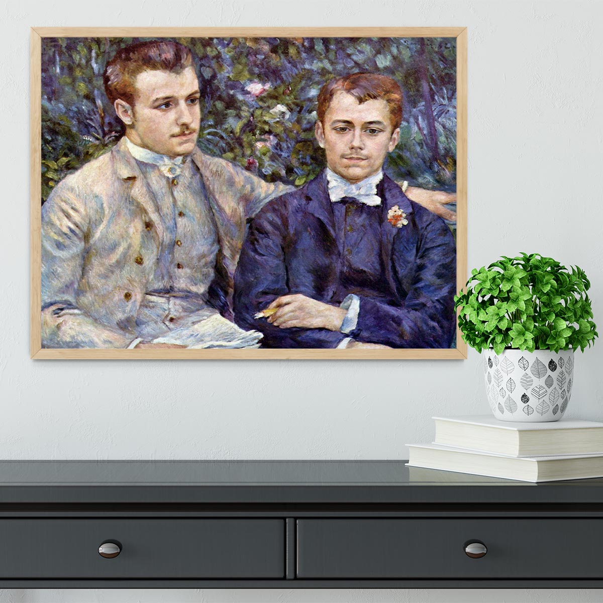 Portrait of Charles and George by Renoir Framed Print - Canvas Art Rocks - 4