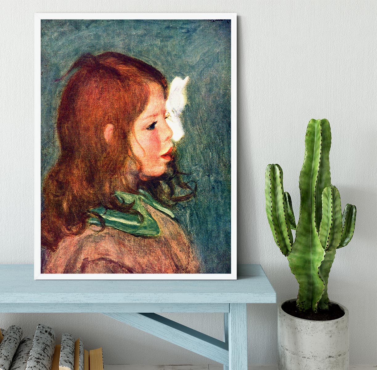 Portrait of Coco by Renoir Framed Print - Canvas Art Rocks -6
