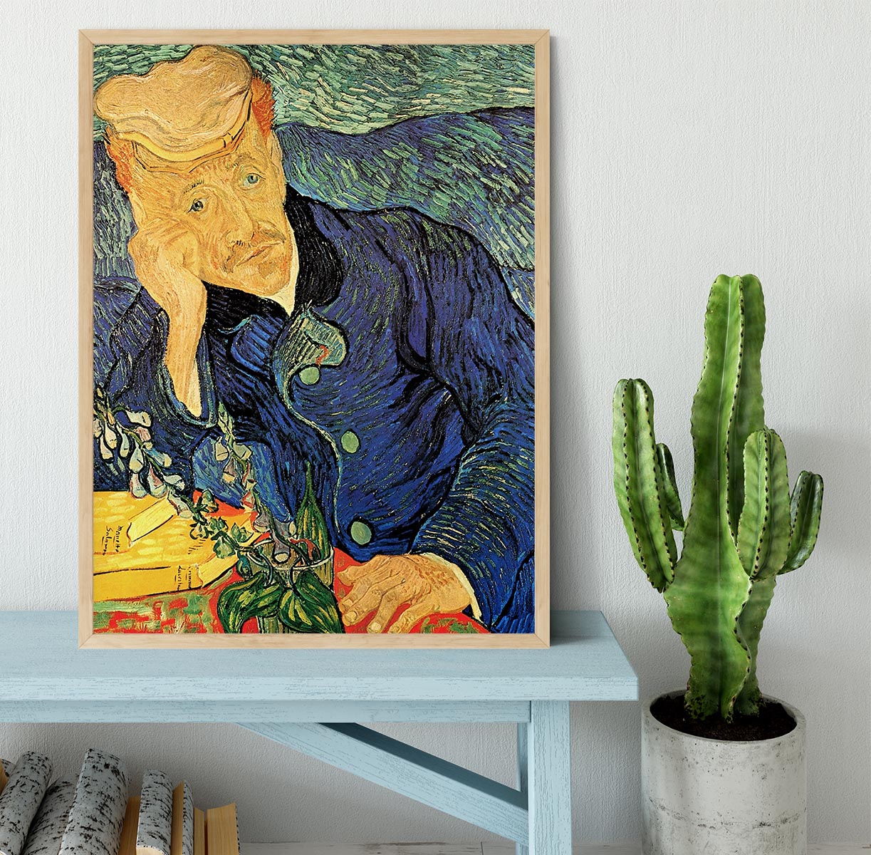 Portrait of Doctor Gachet 2 by Van Gogh Framed Print - Canvas Art Rocks - 4