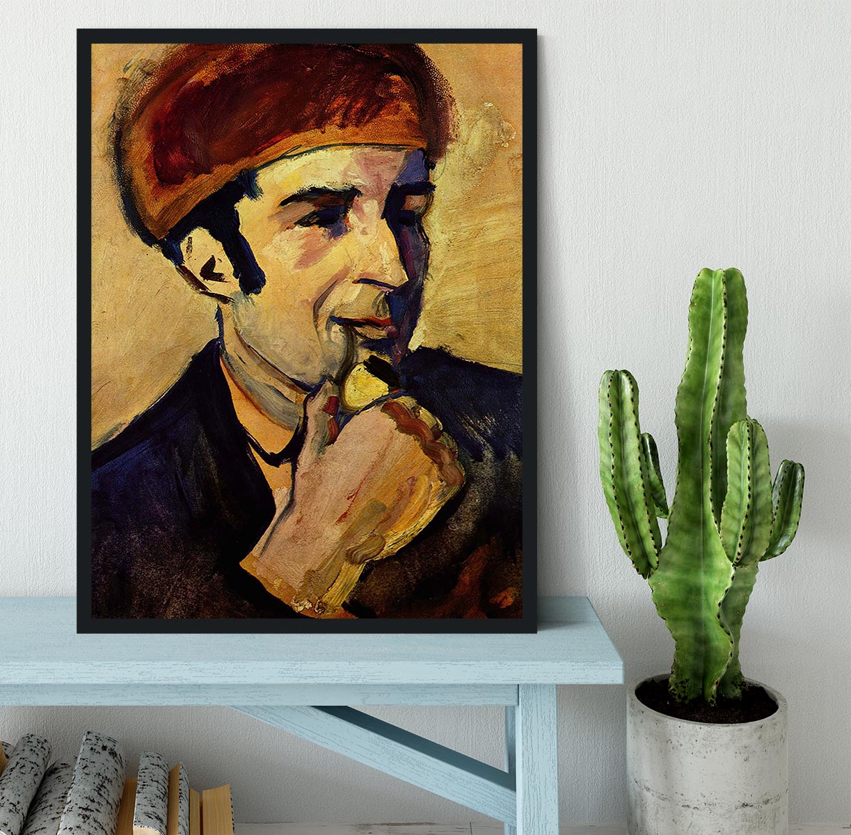 Portrait of Franz Marc by Macke Framed Print - Canvas Art Rocks - 2