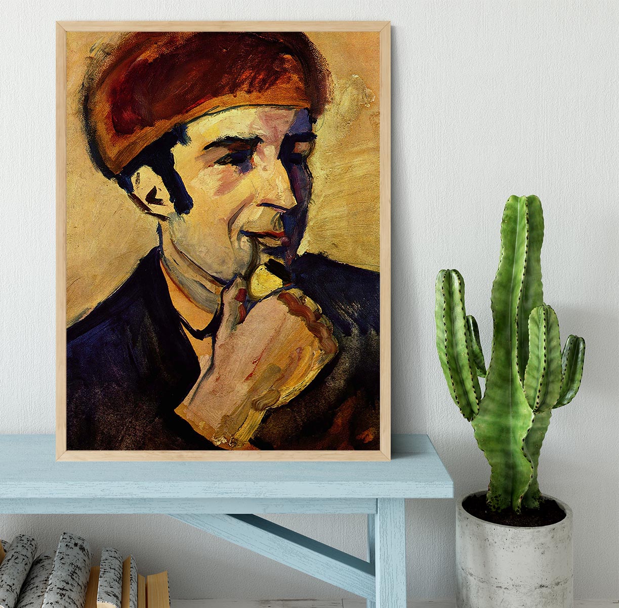 Portrait of Franz Marc by Macke Framed Print - Canvas Art Rocks - 4