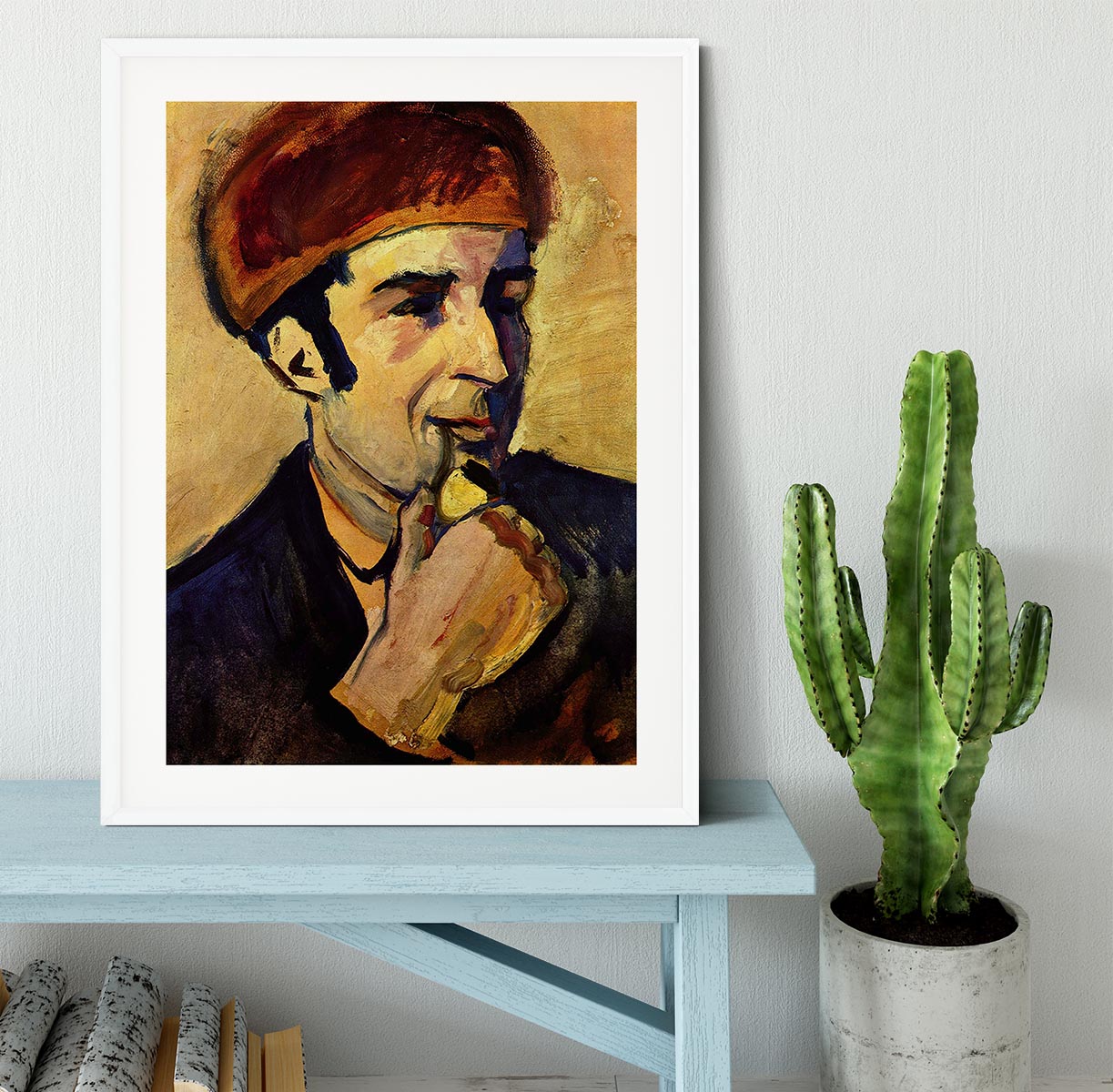 Portrait of Franz Marc by Macke Framed Print - Canvas Art Rocks - 5