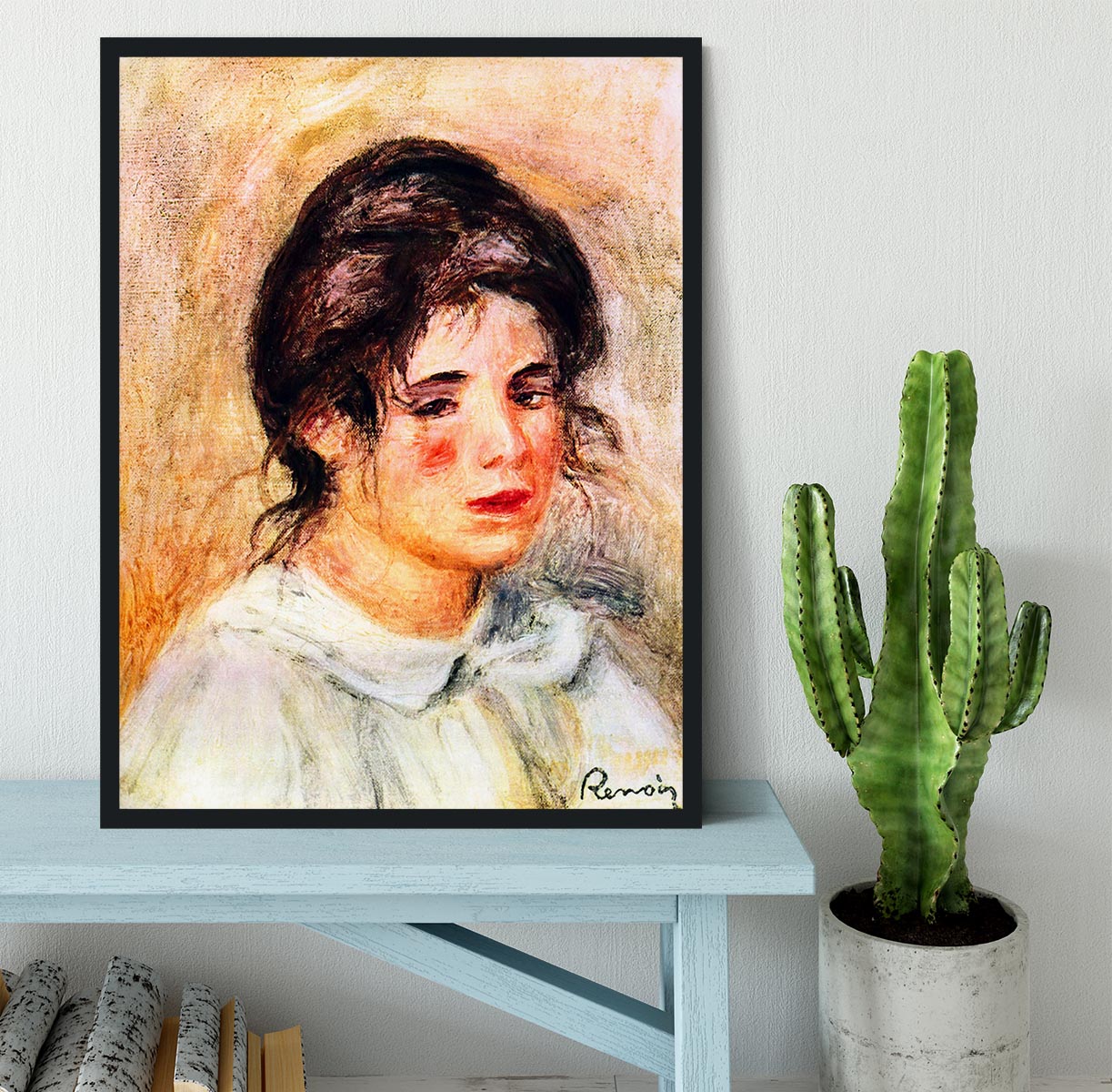 Portrait of Gabrielle by Renoir Framed Print - Canvas Art Rocks - 2