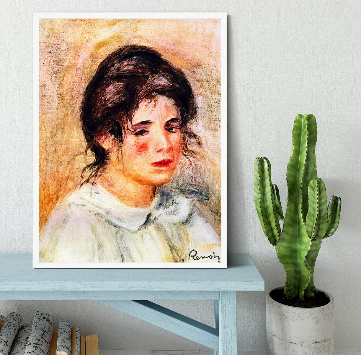 Portrait of Gabrielle by Renoir Framed Print - Canvas Art Rocks -6