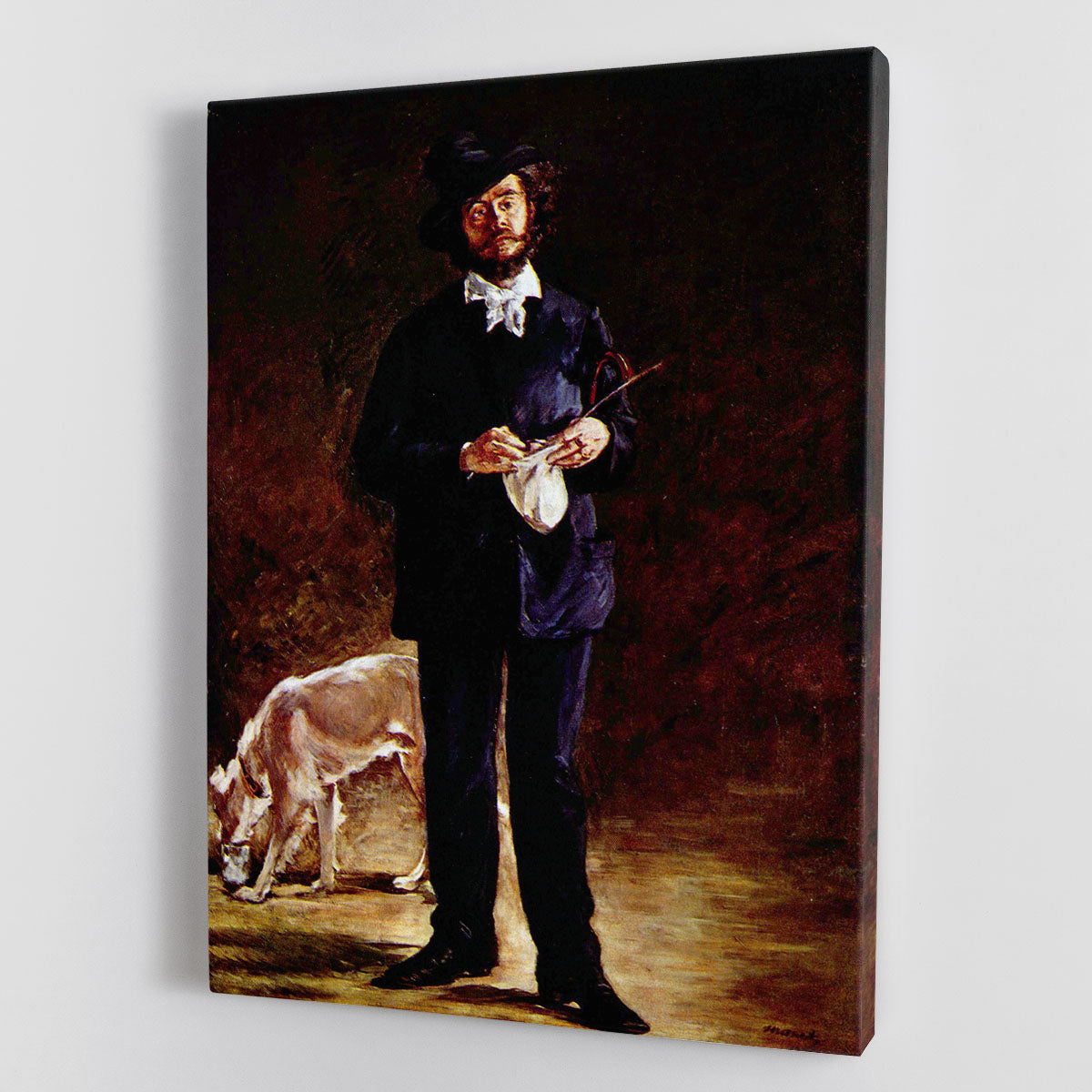 Portrait of Gilbert Marcellin Desboutin Canvas Print or Poster - Canvas Art Rocks - 1