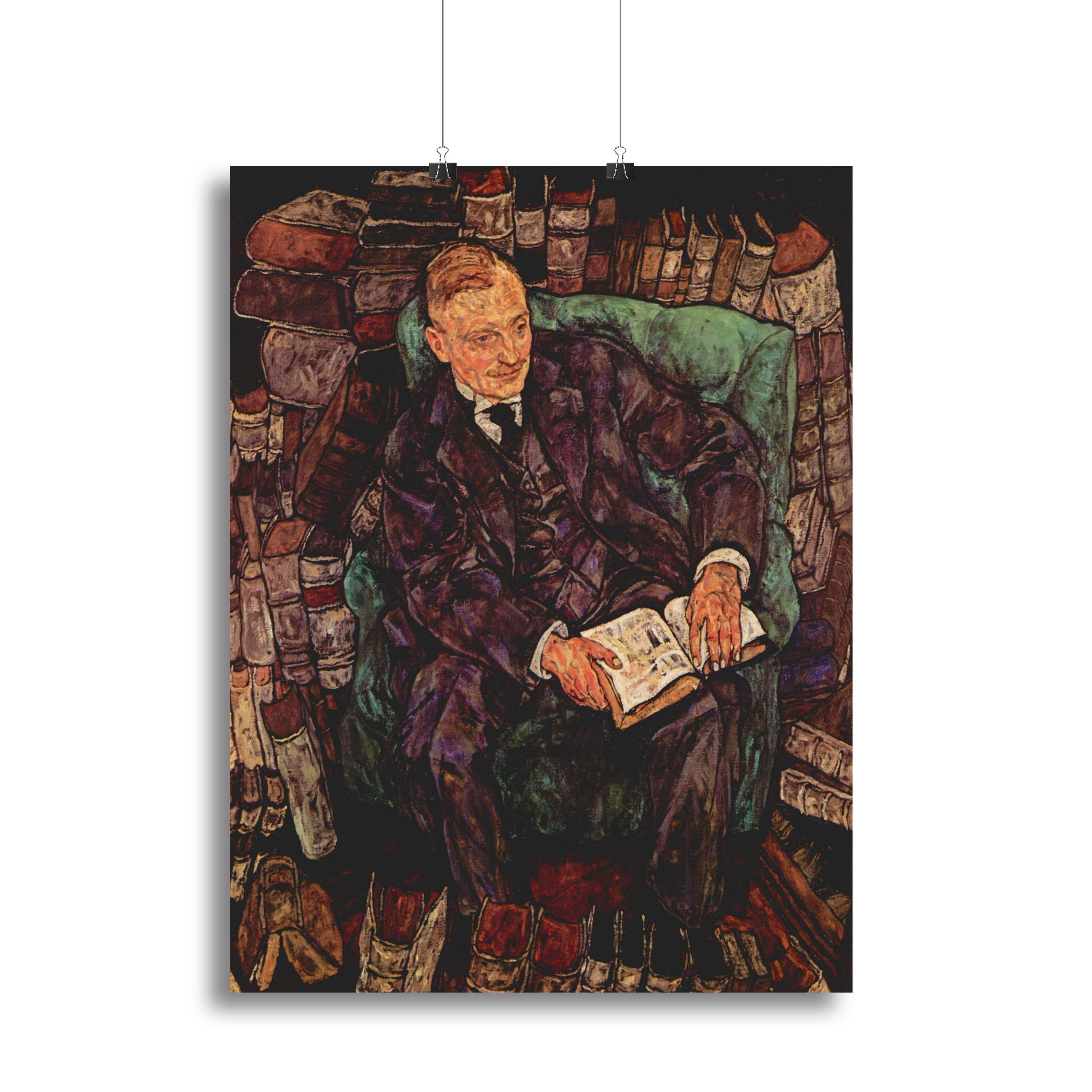 Portrait of Hugo Koller by Egon Schiele Canvas Print or Poster - Canvas Art Rocks - 2