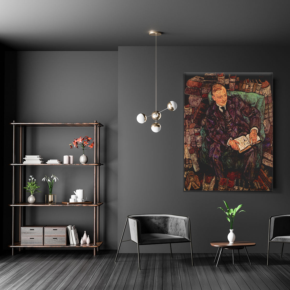 Portrait of Hugo Koller by Egon Schiele Canvas Print or Poster - Canvas Art Rocks - 5
