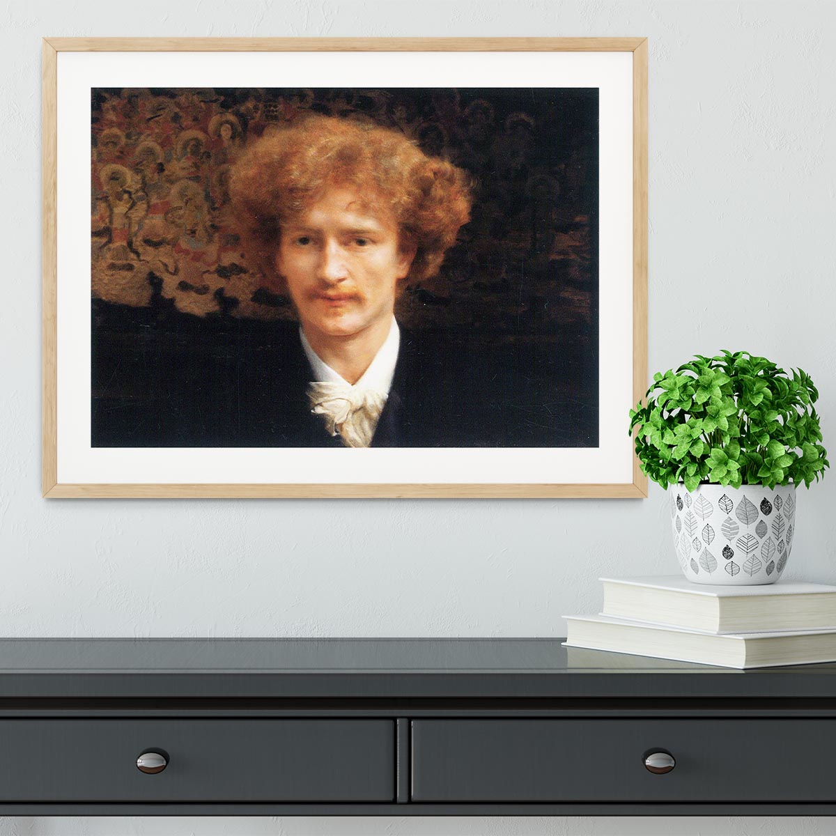 Portrait of Ignaz Jan Paderewski by Alma Tadema Framed Print - Canvas Art Rocks - 3