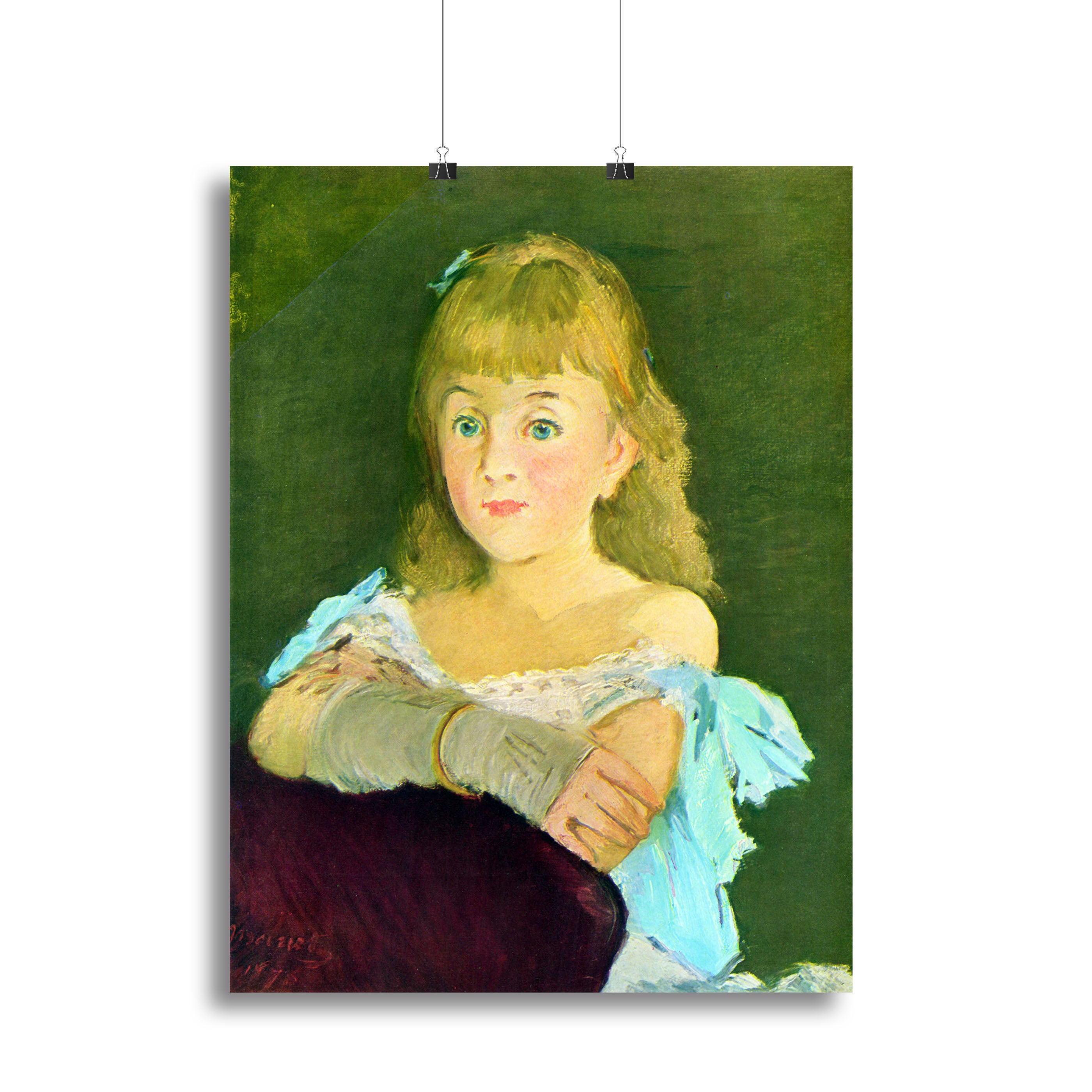 Portrait of Lina Campineanu by Manet Canvas Print or Poster - Canvas Art Rocks - 2