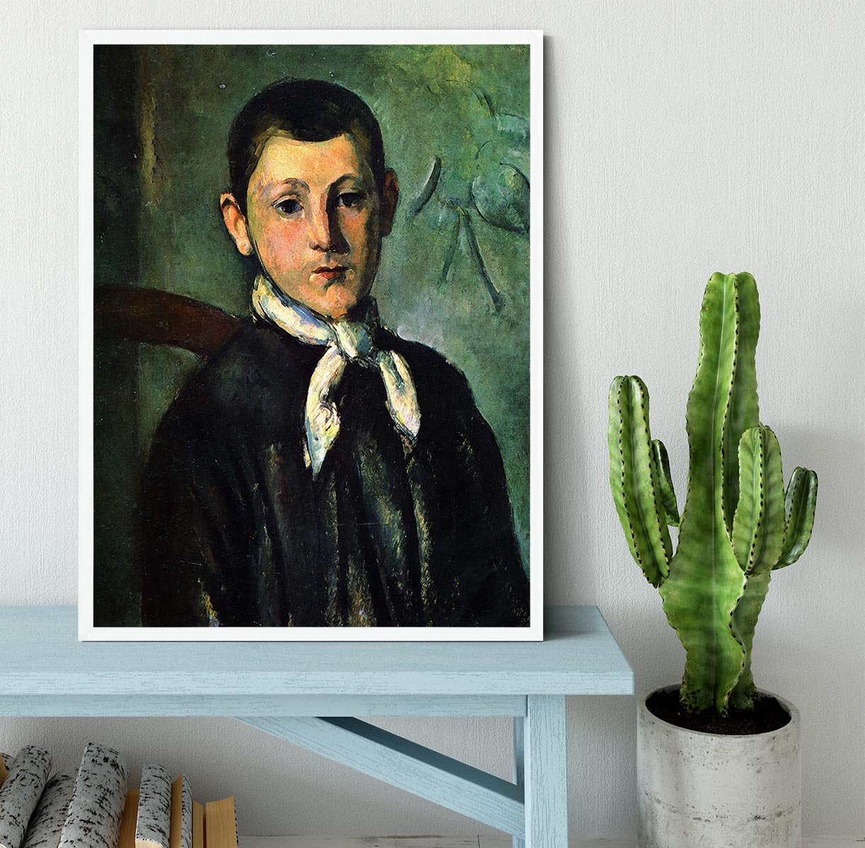 Portrait of Lois Guillaime by Cezanne Framed Print - Canvas Art Rocks -6