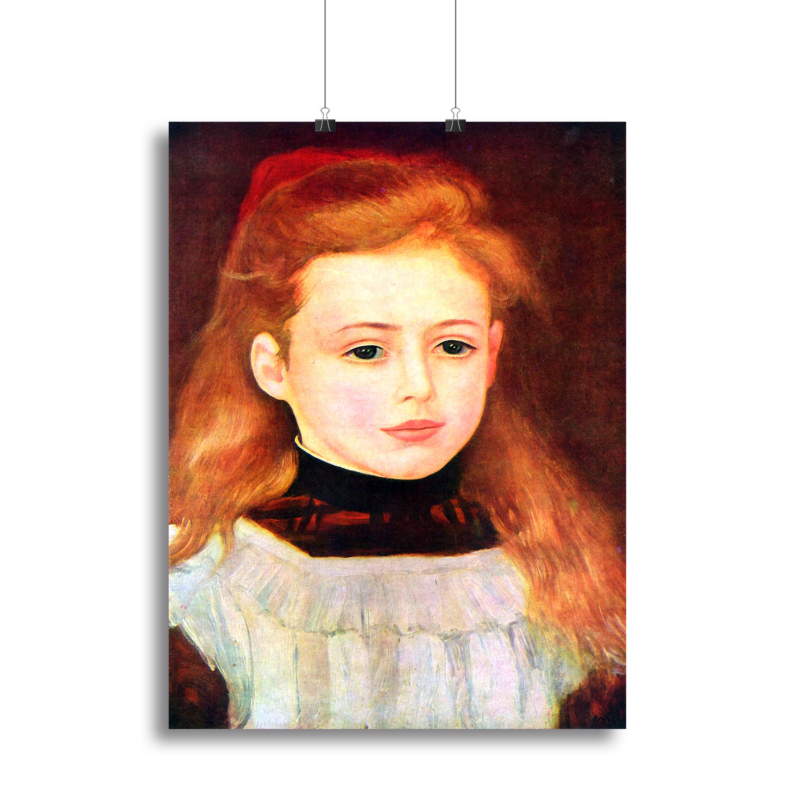 Portrait of Lucie Berard by Renoir Canvas Print or Poster - Canvas Art Rocks - 2