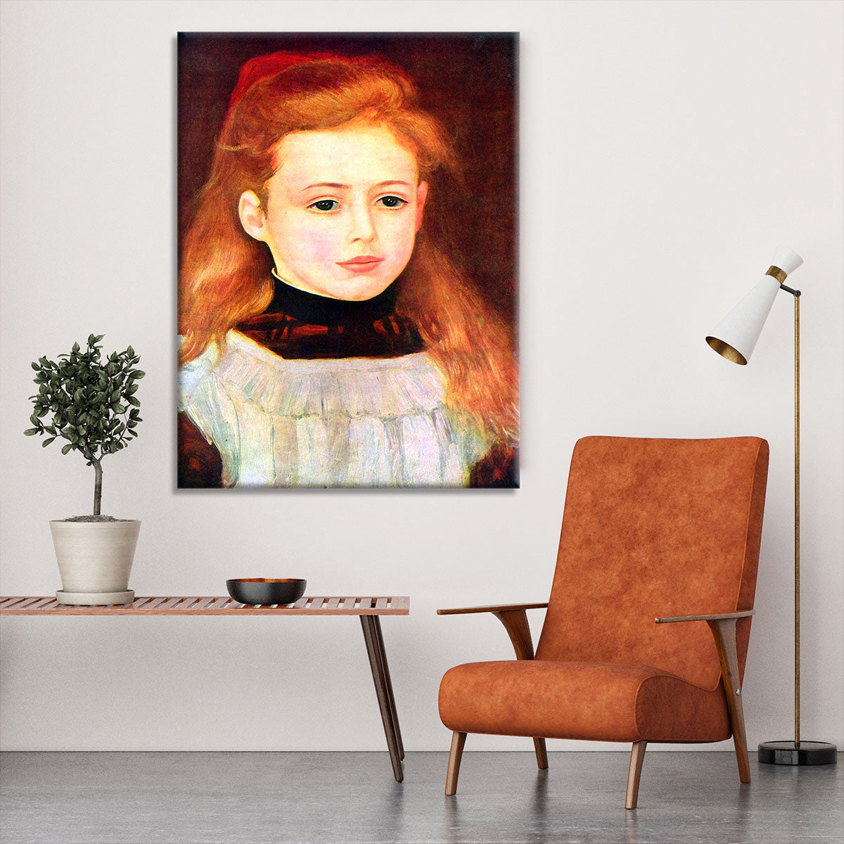 Portrait of Lucie Berard by Renoir Canvas Print or Poster - Canvas Art Rocks - 6