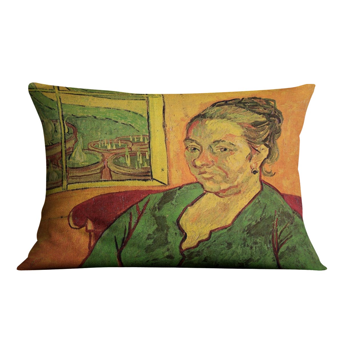 Portrait of Madame Augustine Roulin by Van Gogh Cushion