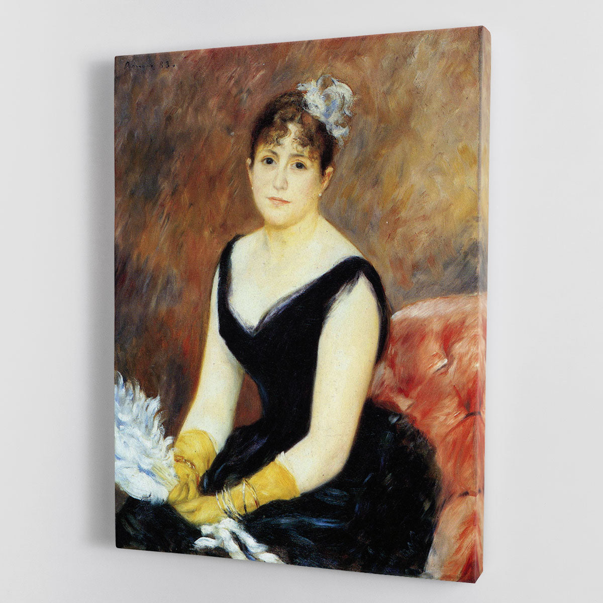 Portrait of Madame Clapisson by Renoir Canvas Print or Poster - Canvas Art Rocks - 1