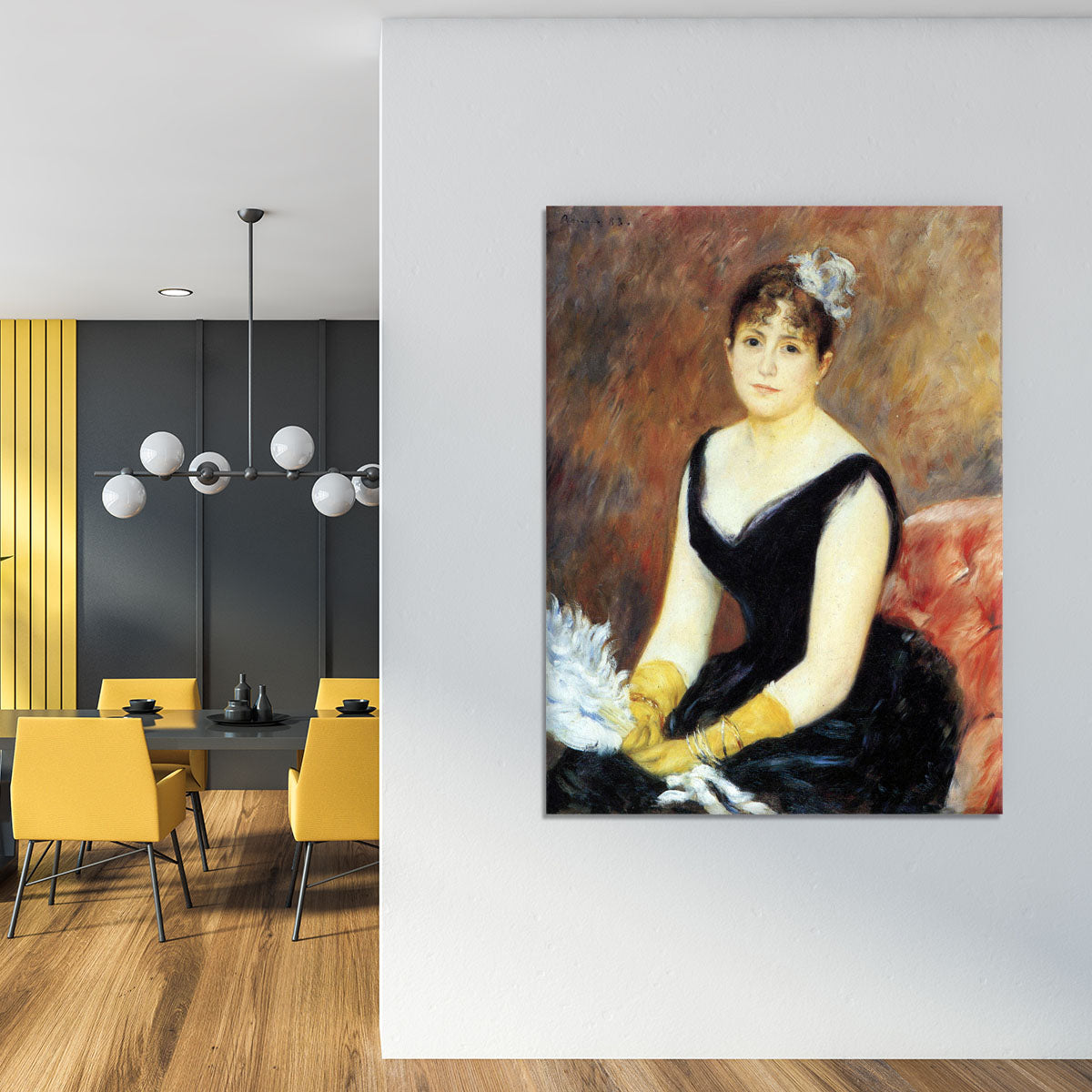 Portrait of Madame Clapisson by Renoir Canvas Print or Poster - Canvas Art Rocks - 4