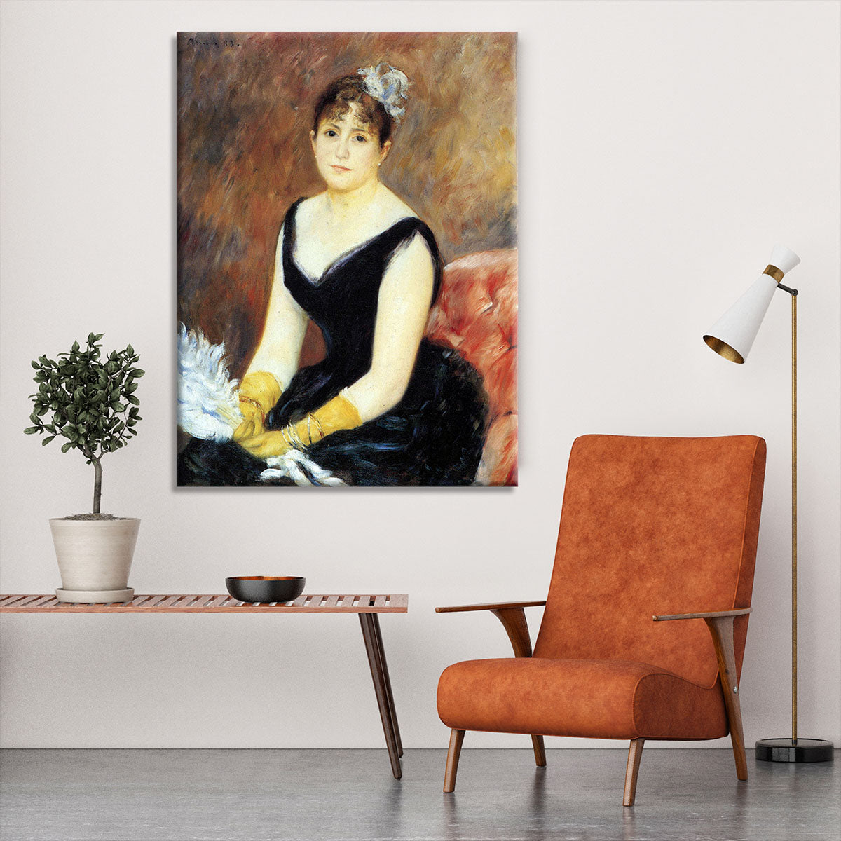 Portrait of Madame Clapisson by Renoir Canvas Print or Poster - Canvas Art Rocks - 6
