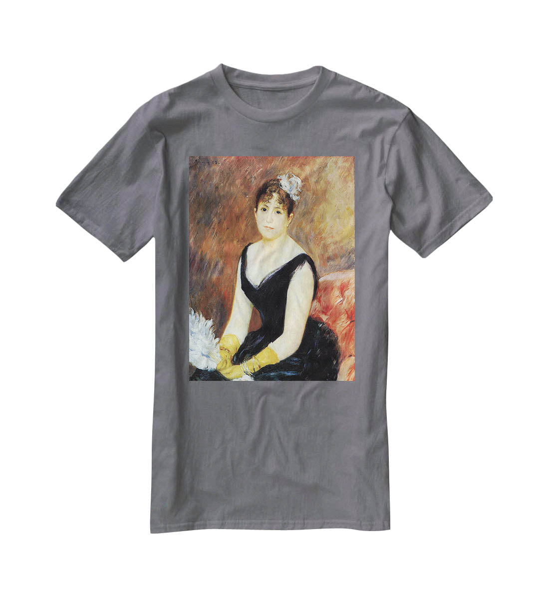Portrait of Madame Clapisson by Renoir T-Shirt - Canvas Art Rocks - 3