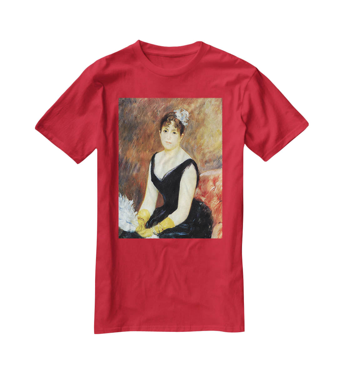 Portrait of Madame Clapisson by Renoir T-Shirt - Canvas Art Rocks - 4
